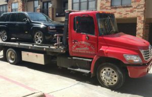 Towing A Broken Down Car From A Parking Garage